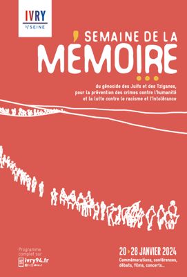 Affiche de la Semaine de la mémoire 2024. Crédits : Mairie d'Ivry-sur-Seine.